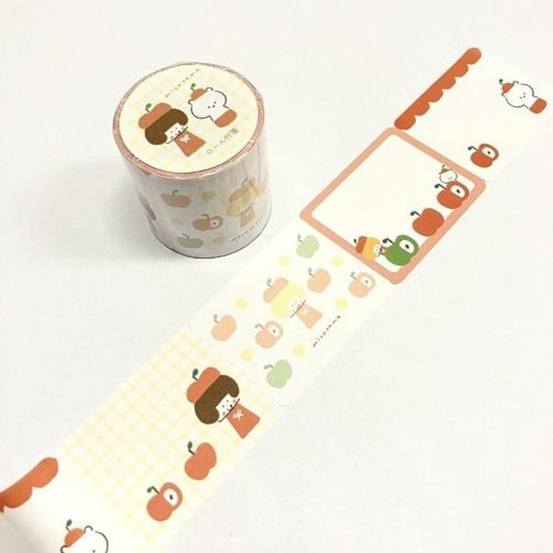 Papier Platz Roll Sticky Notes x mizutama [35-253] - Apple